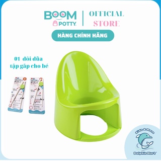 Combo Ghế Ngồi Thu Nhỏ Đa Năng Boom Potty cho bé từ 7 tháng 8.5kg và 1 đôi