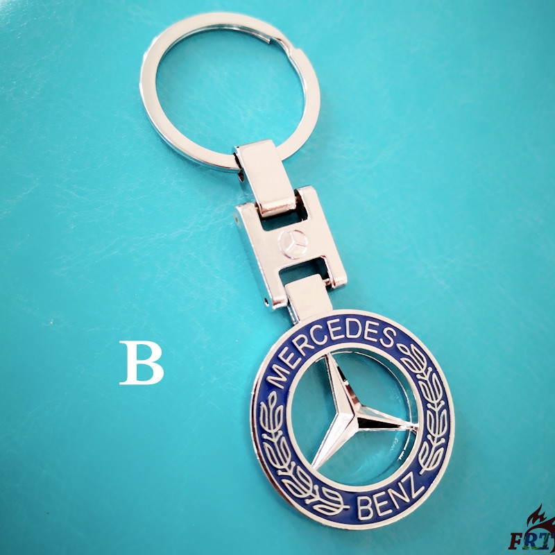 Móc khóa hình logo xe hơi Benz bằng kim loại độc đáo