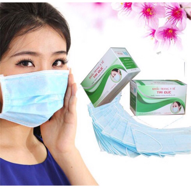 Khẩu trang y tế 4 lớp kháng khuẩn hộp 50 cái hiệu Trí Đức | BigBuy360 - bigbuy360.vn