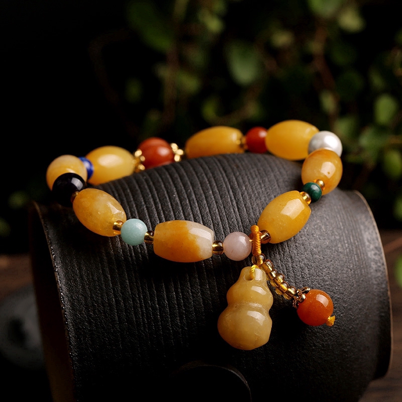 Vòng tay hạt bí ngô Tân Cương tự nhiên | BigBuy360 - bigbuy360.vn