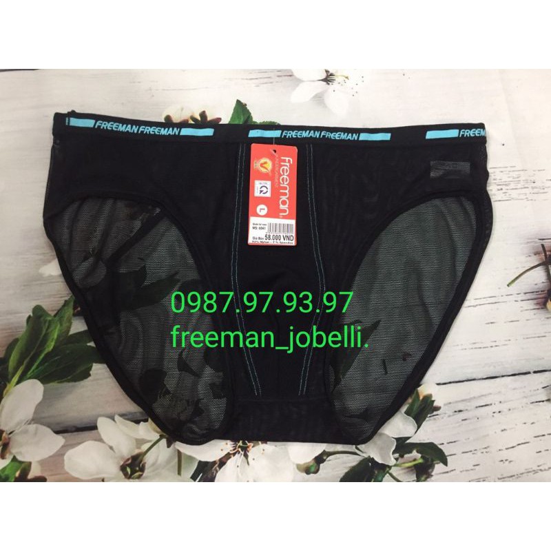 quần xì Freeman 6041,giá cty 65-bán 43k[ clip+ hình thật ]quần sịp lưới