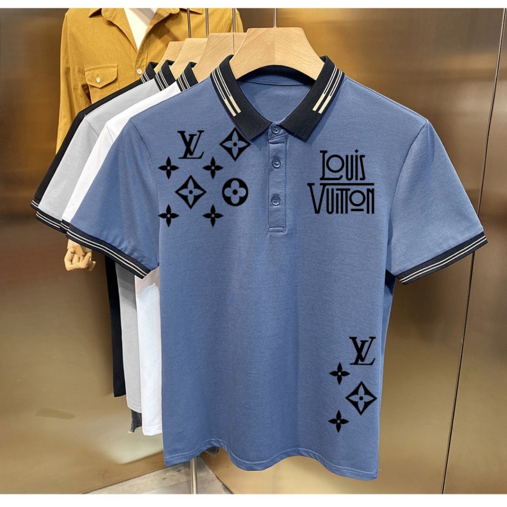 ÁO THUN POLO NAM CỔ TRỤ PHỐI LOGO NV (MẪU MỚI)