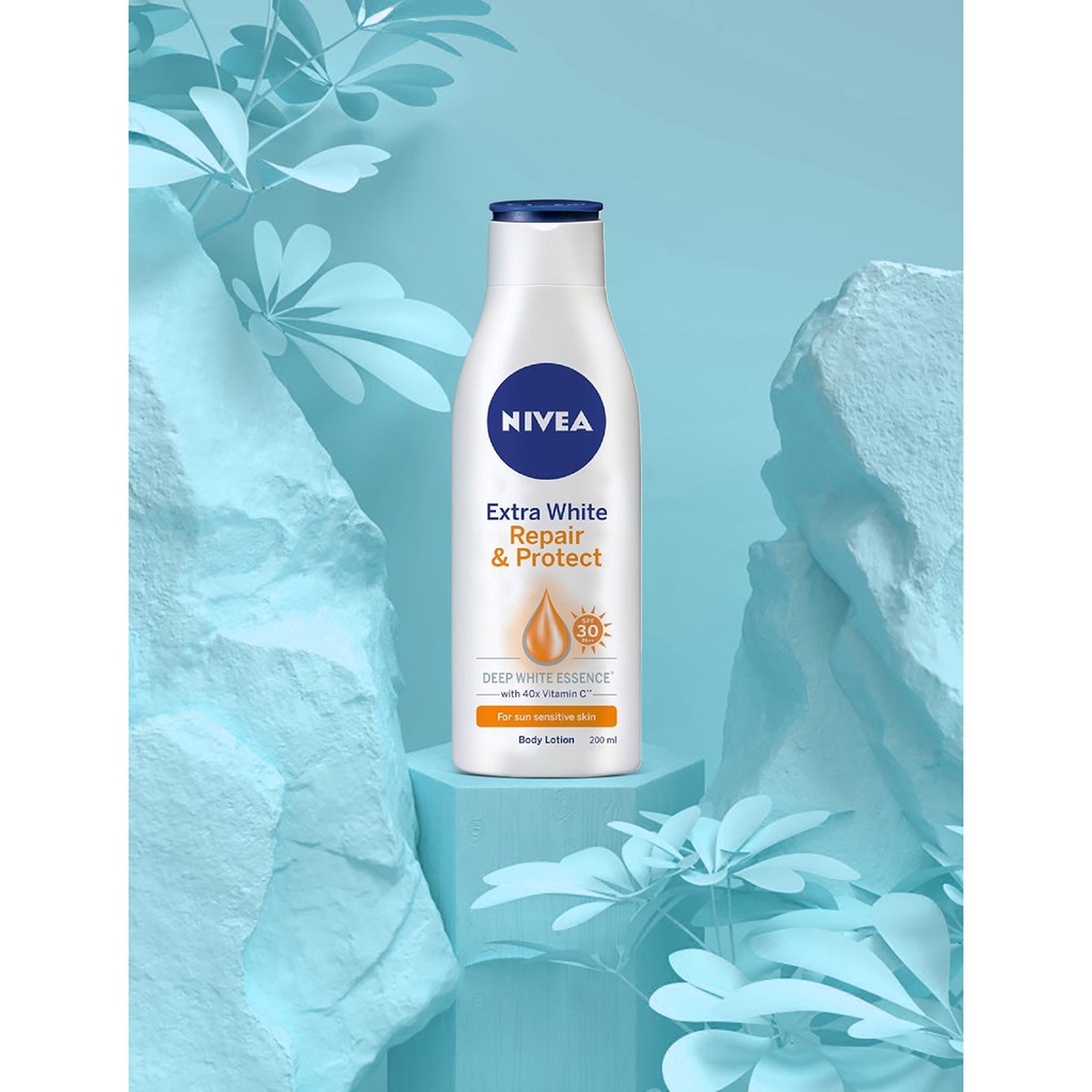 Sữa Dưỡng Thể Dưỡng Trắng Phục Hồi Chống Nắng Nivea 200ml