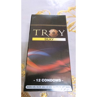 Bao Cao Su Troy Silky - Hộp 12 cái Made in Malayxia
