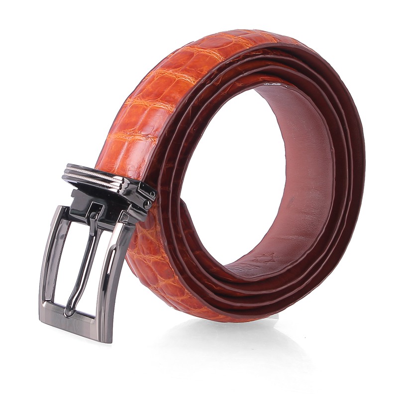 Dây thắt lưng nữ da cá sấu Huy Hoàng màu đen, nâu đỏ, vàng bò, nâu đất HP5201-02-03-09
