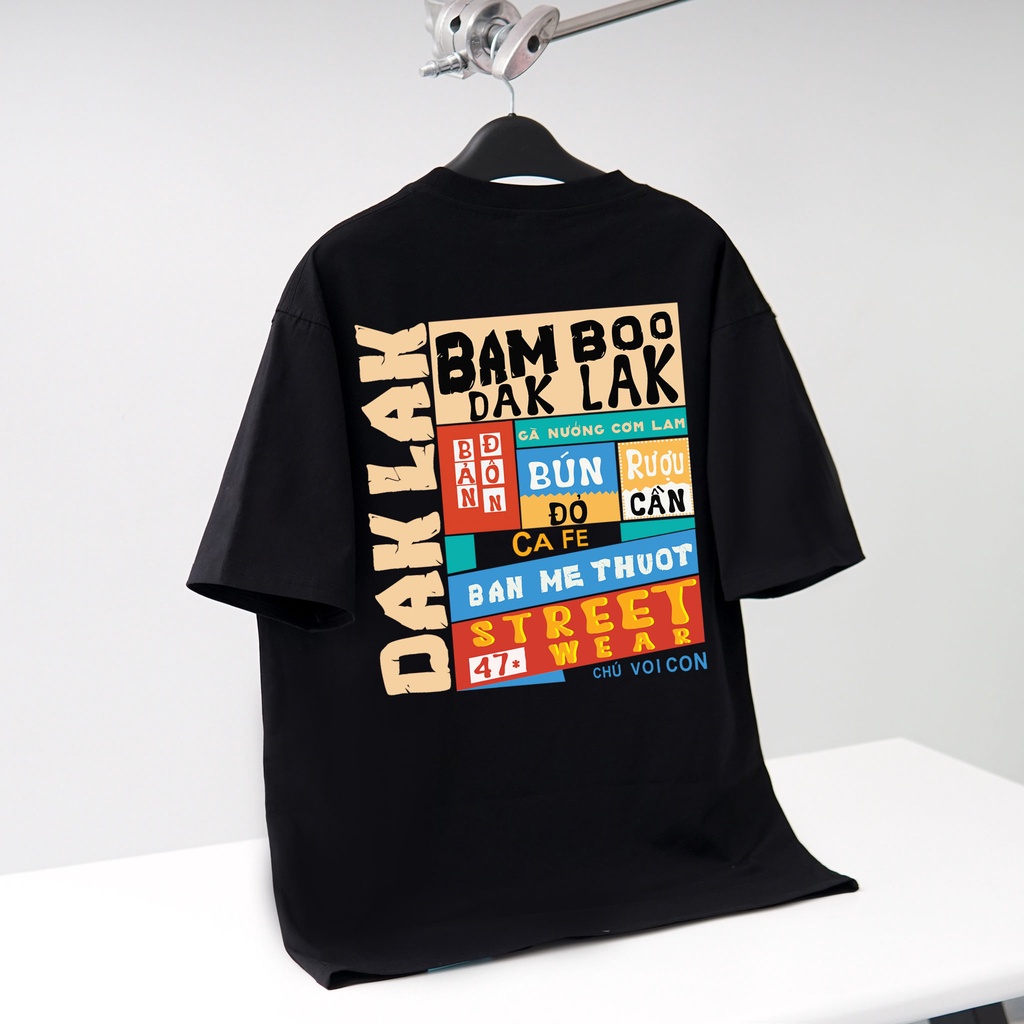 Áo Thun DAK LAK Tay lỡ Áo Thun Nam Nữ DAK LAK Form Rộng | BigBuy360 - bigbuy360.vn