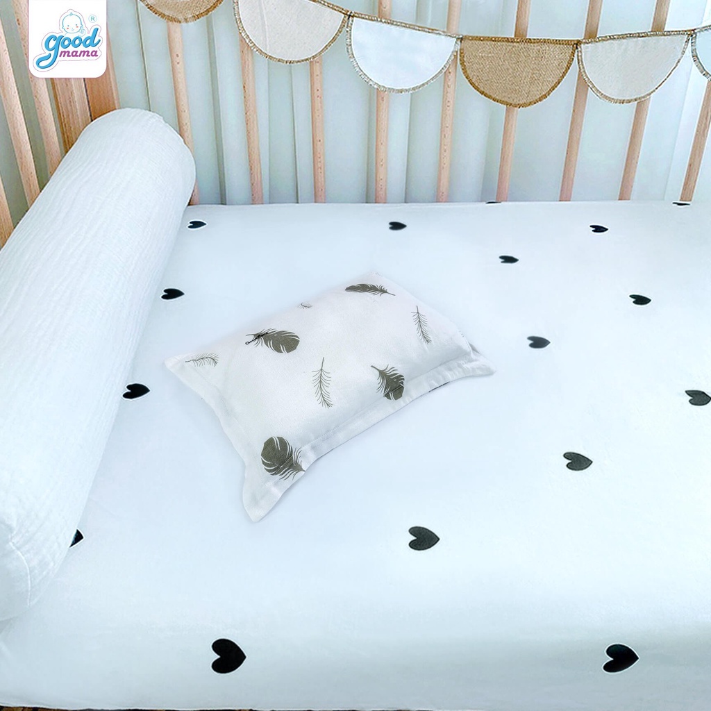 Gối cho bé sơ sinh chính hãng Goodmama, mềm mại êm ái với nhiều họa tiết siêu cưng