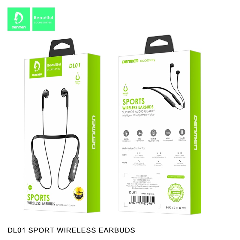 Tai nghe thể thao không dây bluetooth ES21 Wonderful sports - hàng chính hãng bảo hành đổi mới