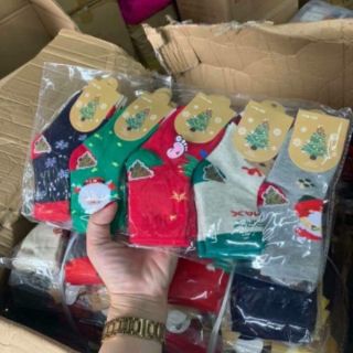 combo 10 đôi Tất noel cổ cao cho bé