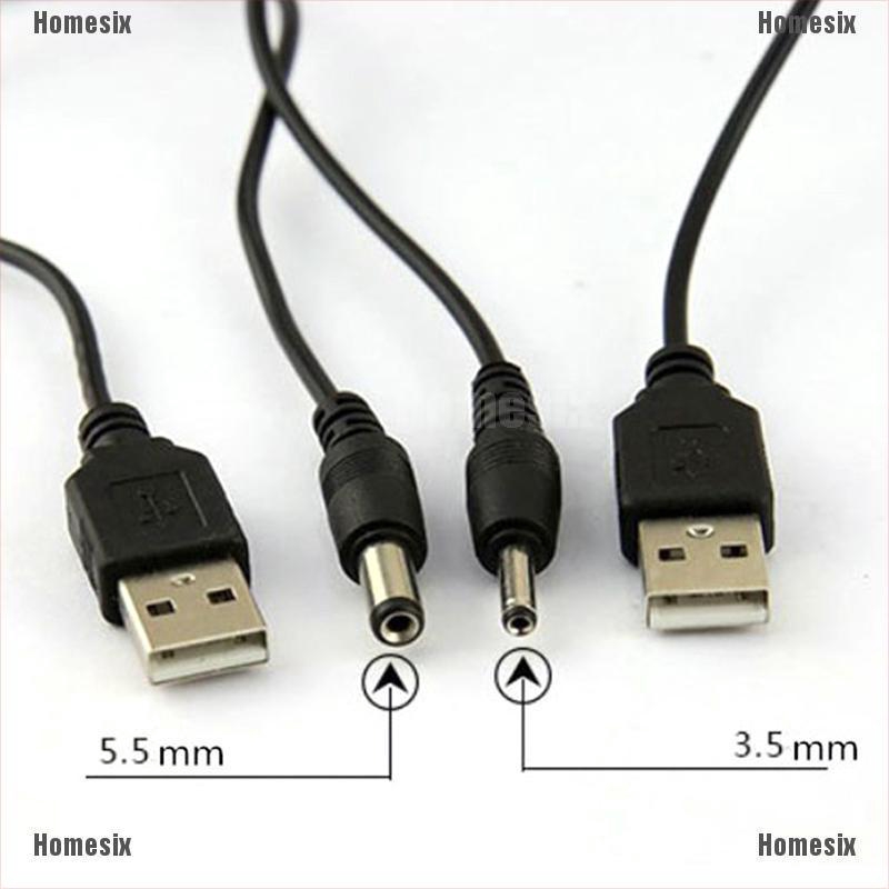 Dây Cáp Chuyển Đổi Usb Sang Cổng 2.5 3.5 4.0 5.5mm 5v Dc