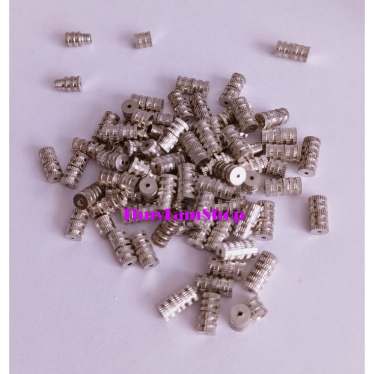 Charm khóa vặn inox làm khóa vòng tay, vòng cổ size 8li không gỉ không đen cấp xâu vòng