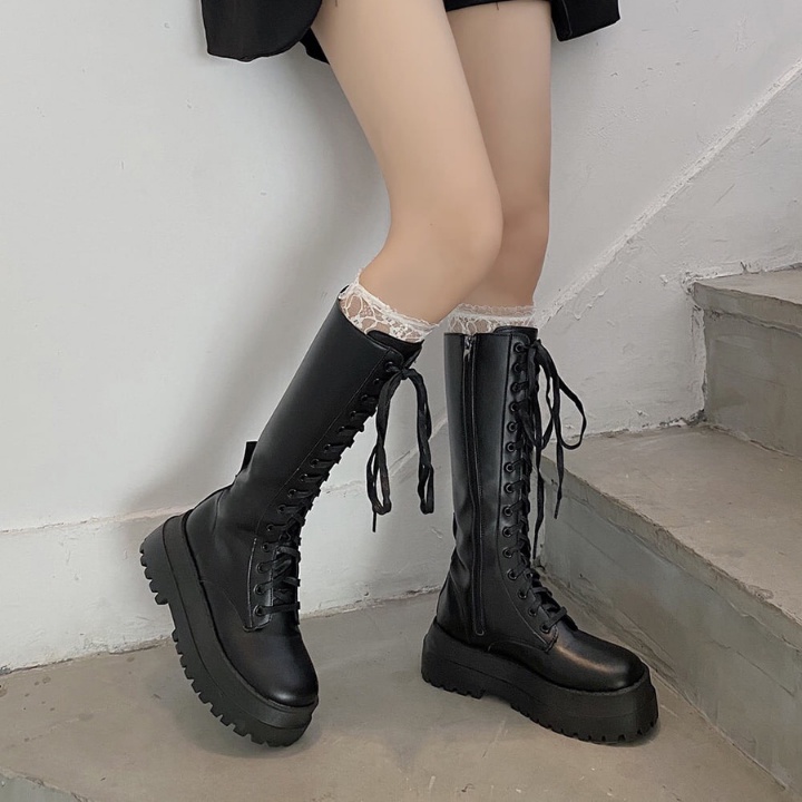 Giày Bốt Nữ Cổ Cao Cá Tính | BigBuy360 - bigbuy360.vn