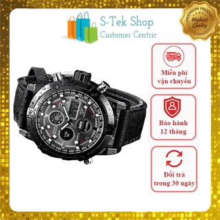 Đồng Hồ Nam XiNew Máy Nhật Bền Bỉ, Đồng Hồ Thể Thao Hiển Thị Kim Điện Tử, Mặt kính Sapphire, Dây Da Cao Cấp