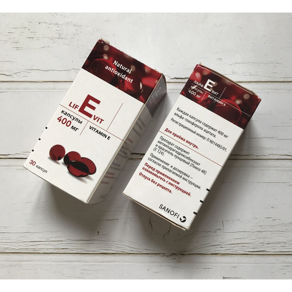 Viên uống vitamin E đỏ Nga - Đẹp da chống lão hóa