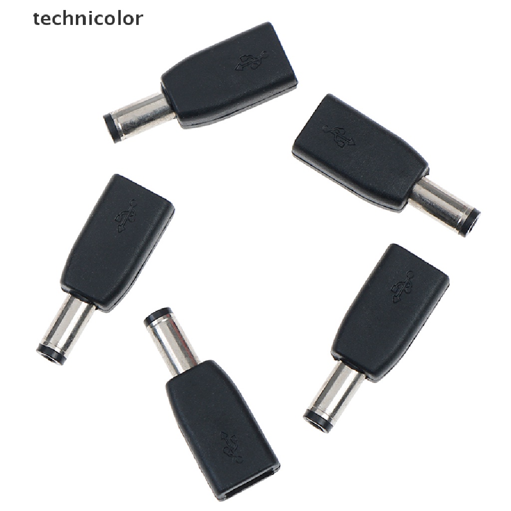 Tcvn 1/2/5pcs dc 5.5x2.1mm male to micro usb female connector charge converters Jelly