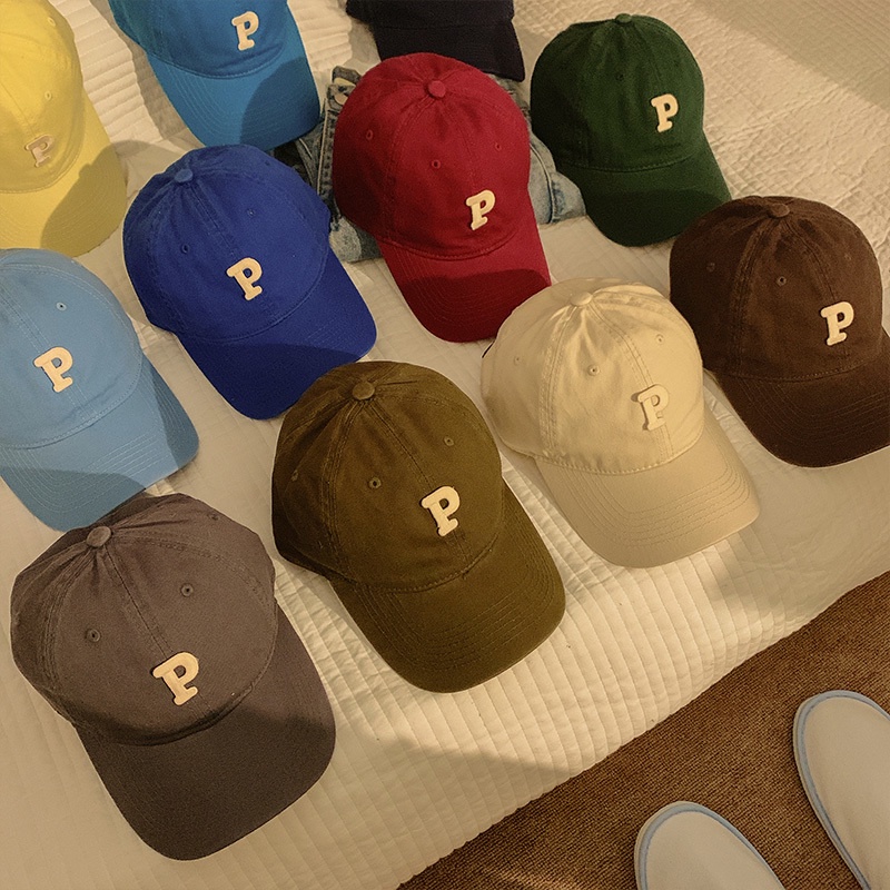 Nón Kết Thêu Chữ P Phong Cách Hàn Quốc Năng Động