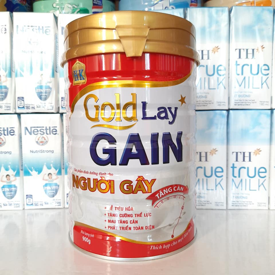 Sữa bột Goldlay Gain ( dành cho người gầy - tăng cân hiệu quả ) lon 900g - date: 2024