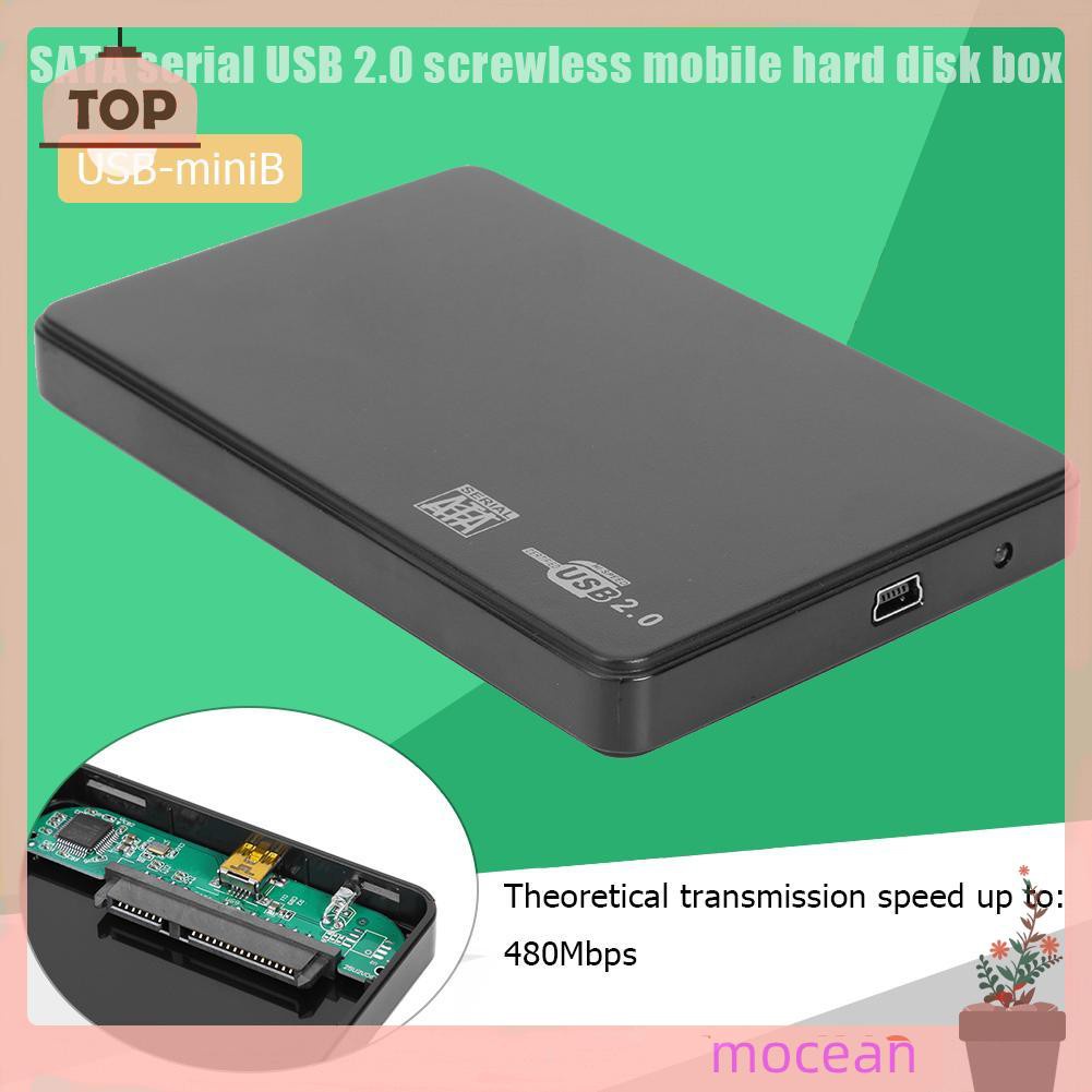 Hộp Đựng Ổ Cứng Ngoài Mocean 2.5 Inch Sata Usb2.0 Hdd | BigBuy360 - bigbuy360.vn