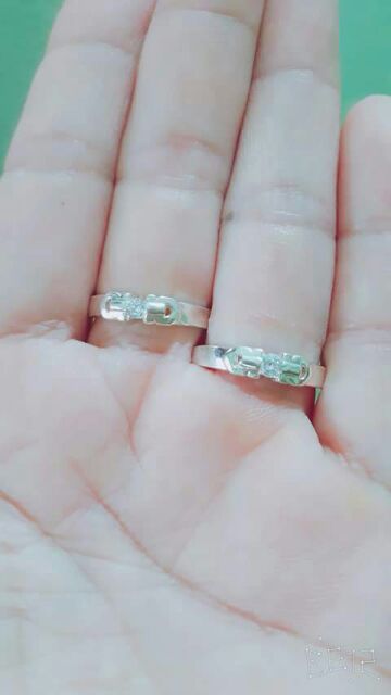 Nhẫn bạc đôi