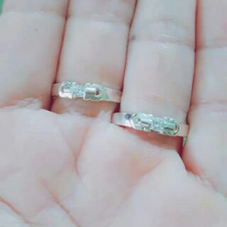 Nhẫn bạc đôi
