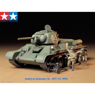 [TAMIYA] 35149 Mô hình xe tăng quân sự 1/35 SCALE RUSSIAN T34/76 "ChTZ"