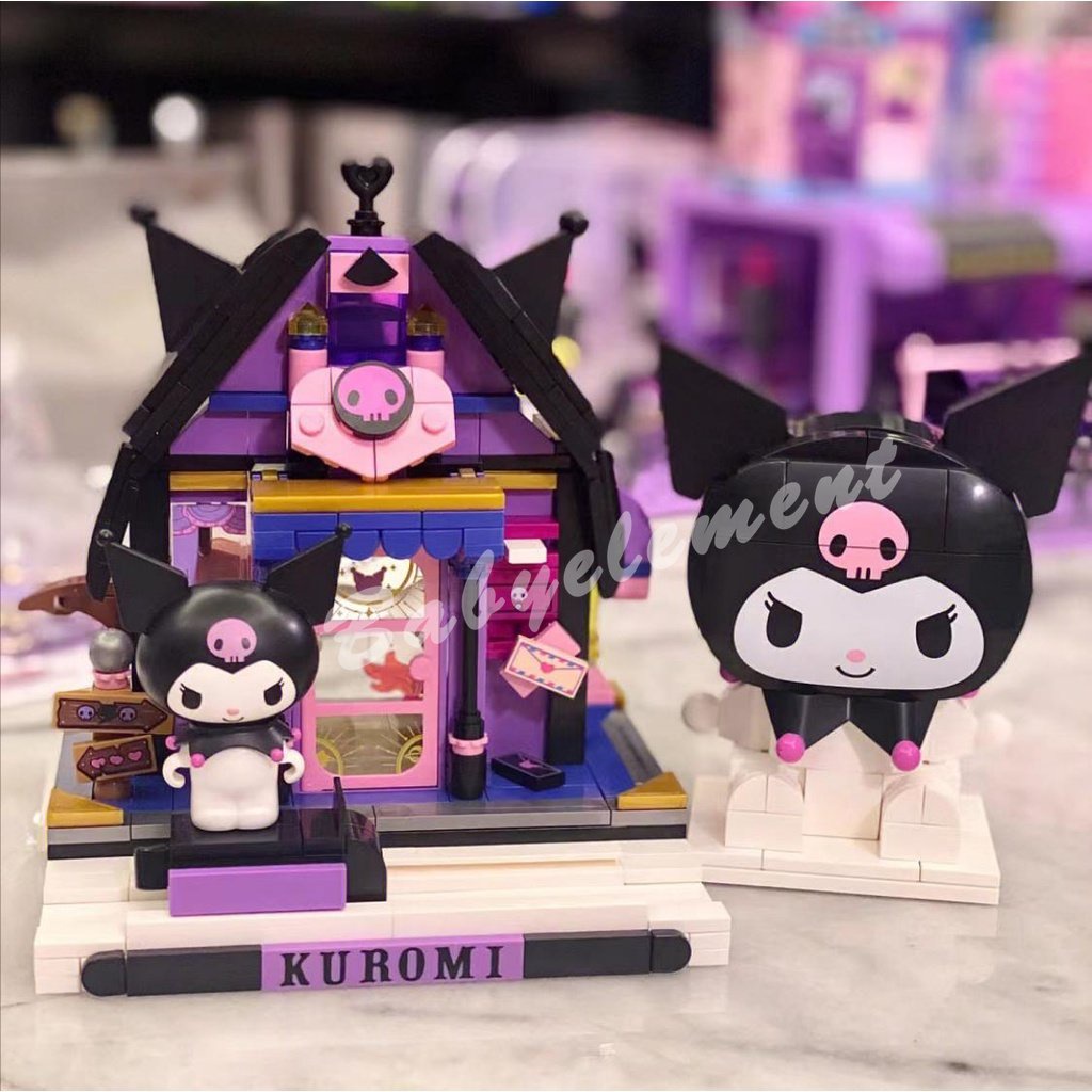 Keeppley Kuromi Xếp Hình Khối Xây Dựng Sanrio Đường Phố Series Hoạt Hình Sáng Tạo Lắp Ráp Đồ Chơi Mô Hình Bé Gái Quà Tặng