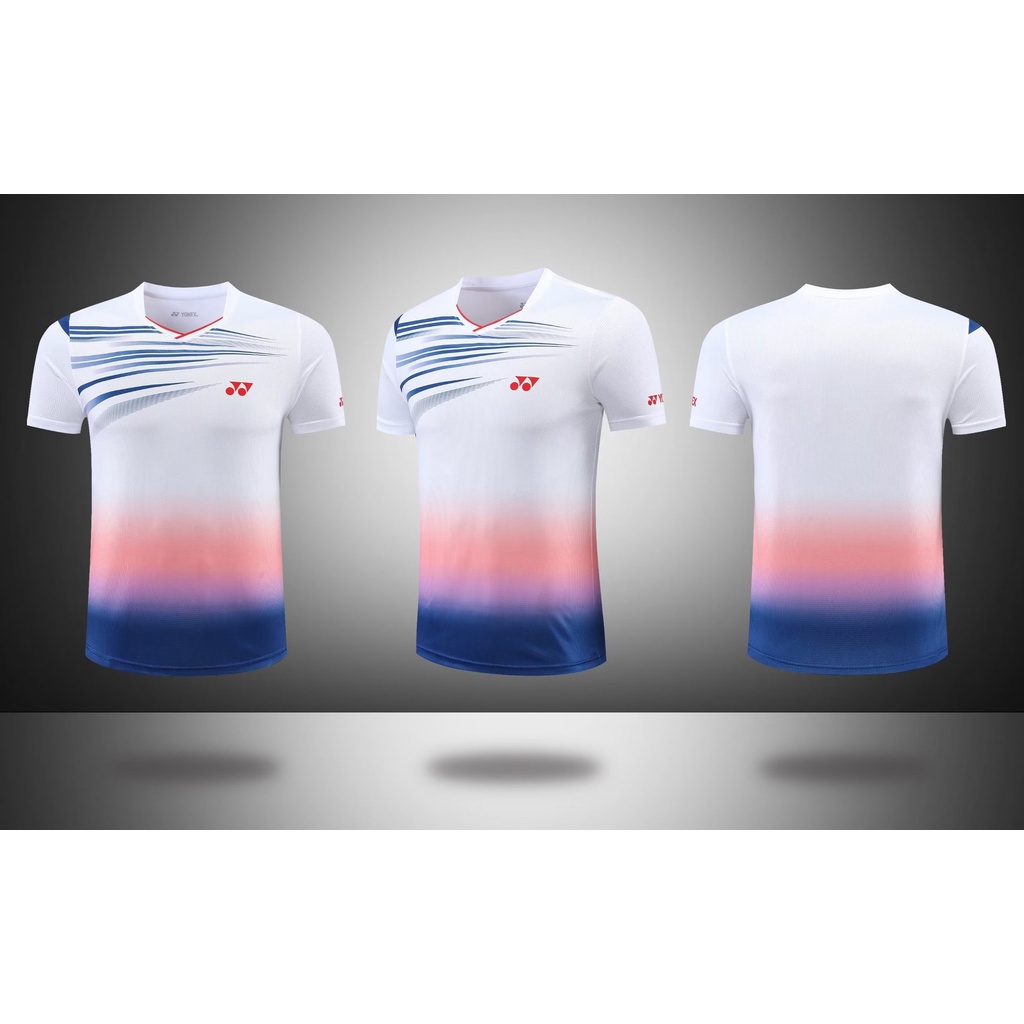 Áo Thun Cầu Lông Yonex 2022 Tay Ngắn Nhanh Khô Màu gradient Thời Trang Thu Đông Hàn Quốc Cho Nam Và Nữ