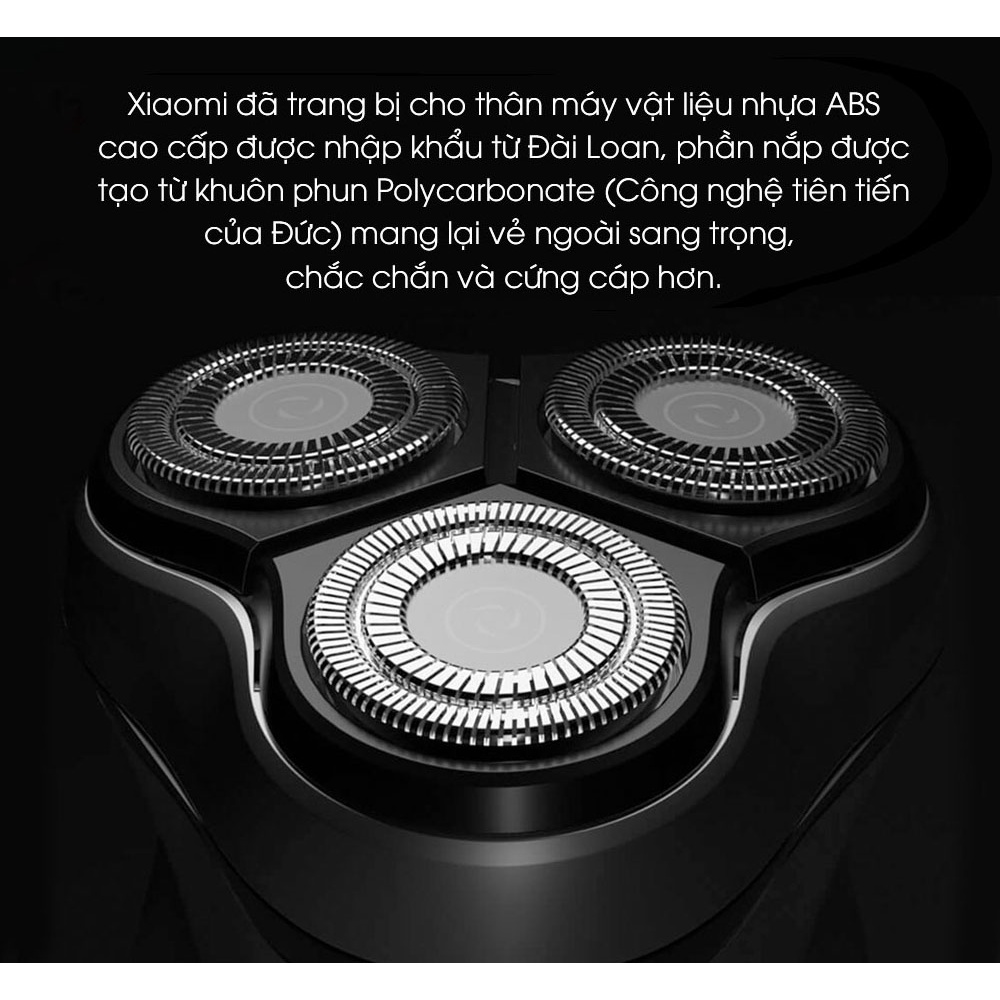 Máy cạo râu Xiaomi Enchen BlackStone 3 lưỡi dao đôi siêu mỏng, thích hợp mọi loại da nam giới