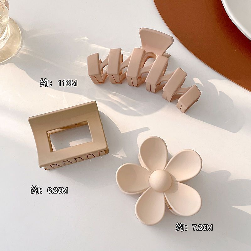 Kẹp Tóc Màu Cà Phê Mờ Phong Cách Retro Thời Trang Thu Đông Cho Nữ