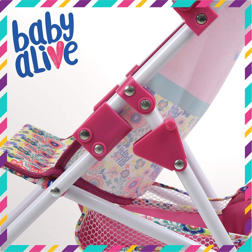 [Nhung123] Đồ chơi xe đẩy búp bê Baby Alive nakha