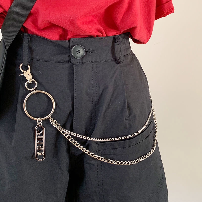 Thắt Lưng Phối Xích Phong Cách Hiphop Đường Phố Cá Tính