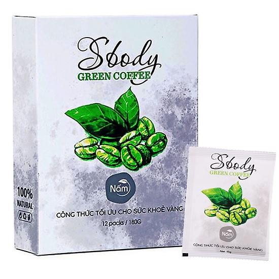 [Lẻ 1 gói uống thử] Cà phê giảm cân Sbody Green coffee