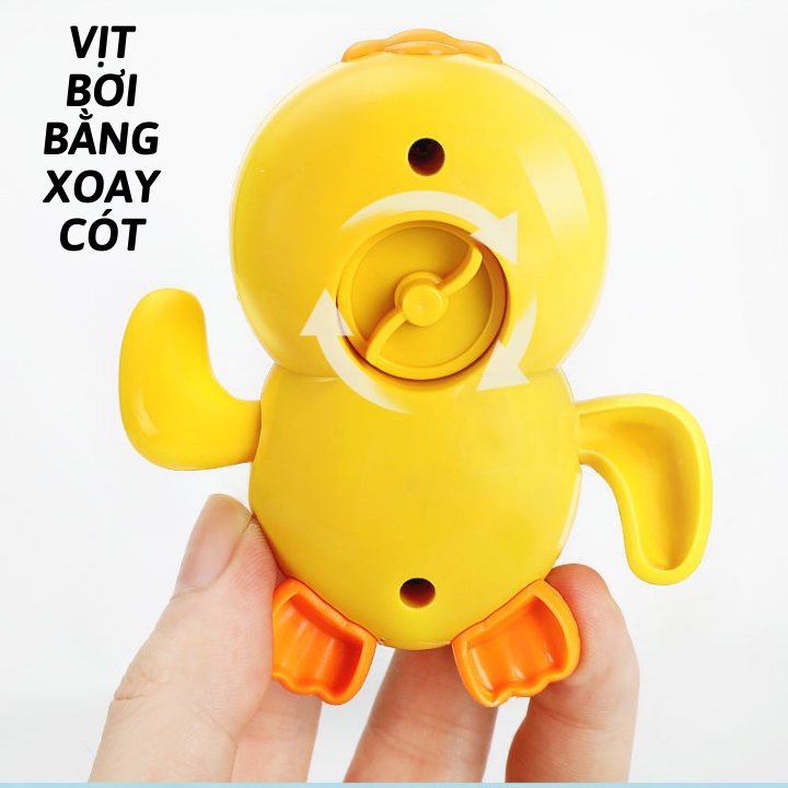 Vịt Bơi Vặn Cót - Đồ Chơi Nhà Tắm Dưới Nước thả bồn tắm Cho Bé Thích Thú Vận Động,Vui Chơi Giải Trí