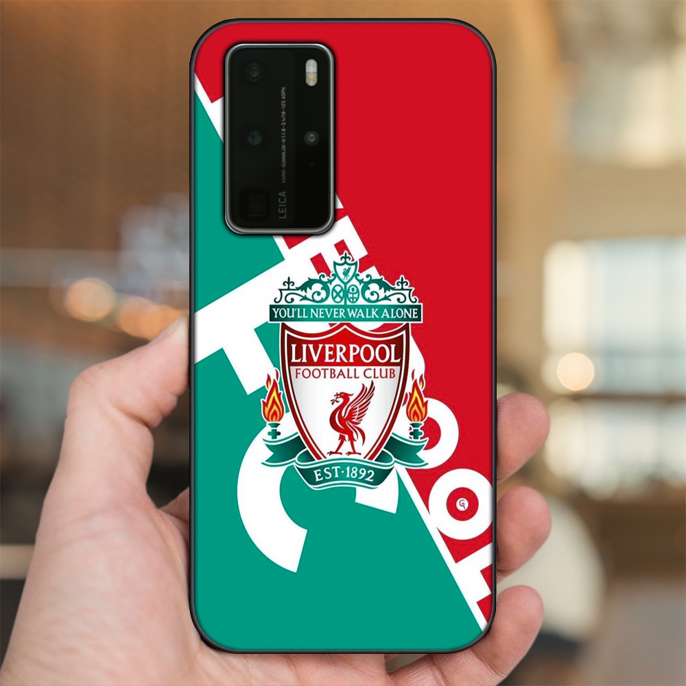 Ốp lưng Huawei P40 Pro viền đen in hình Liverpool FC