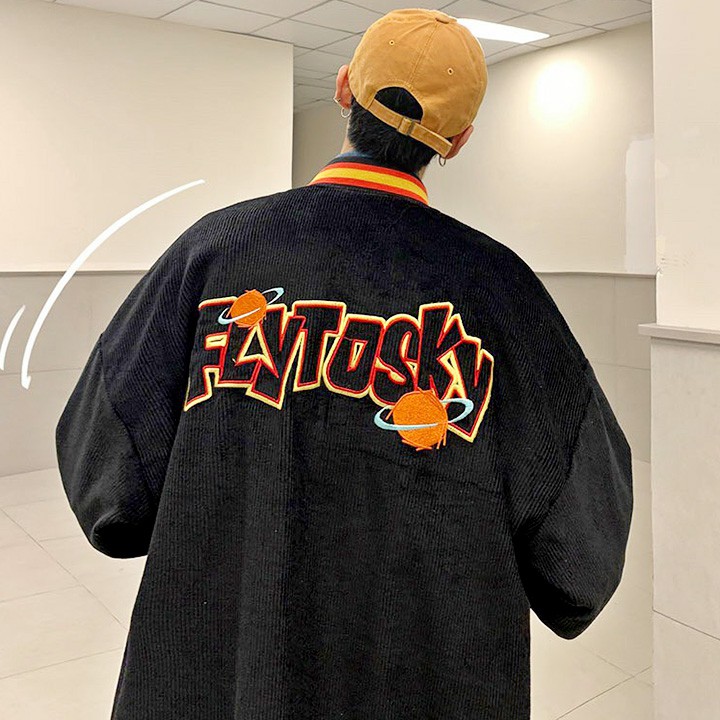 ÁO KHOÁC KAKI NHUNG GÂN FLYTOSKY (M2640 - Ảnh Thật) | BigBuy360 - bigbuy360.vn