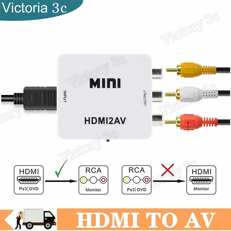 Bộ chuyển đổi HDMI sang RCA AV/CVBS HD 1080P Mini HDMI