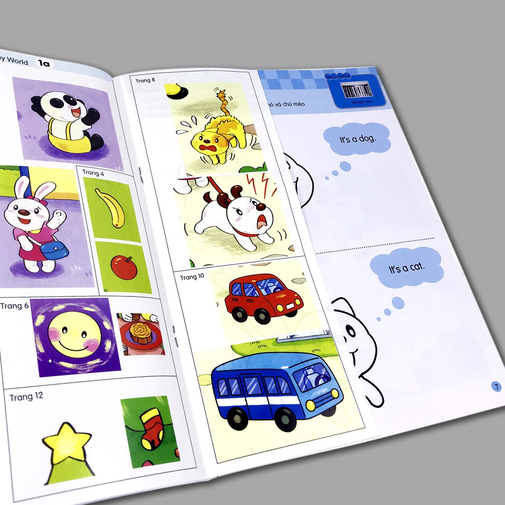 Sách - Tiếng Anh Cho Trẻ Em - Happy World - 1a (Bộ 2 quyển, 1 sổ tay, 1 đĩa DVD) | BigBuy360 - bigbuy360.vn