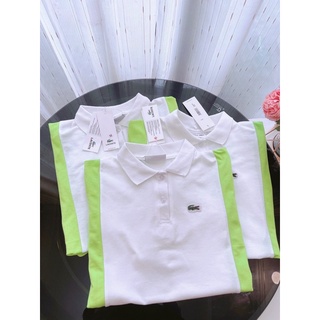 Áo polo phối sọc xanh