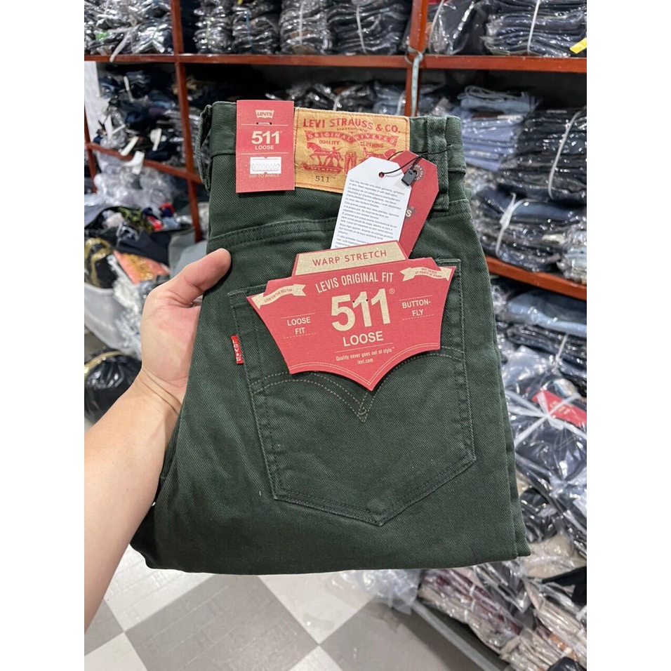 Quần Kaki Nam Cao Cấp RÊU ĐẬM-11 Quần bò KAKI Nam dáng đứng Chất vải co giãn Cambodia HAIAN JEAN