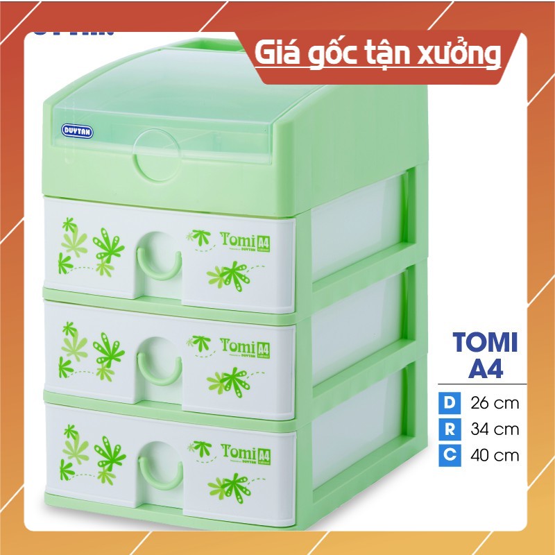 Tủ nhựa Duy Tân Tomi A4 - 4 ngăn - Nhiều màu