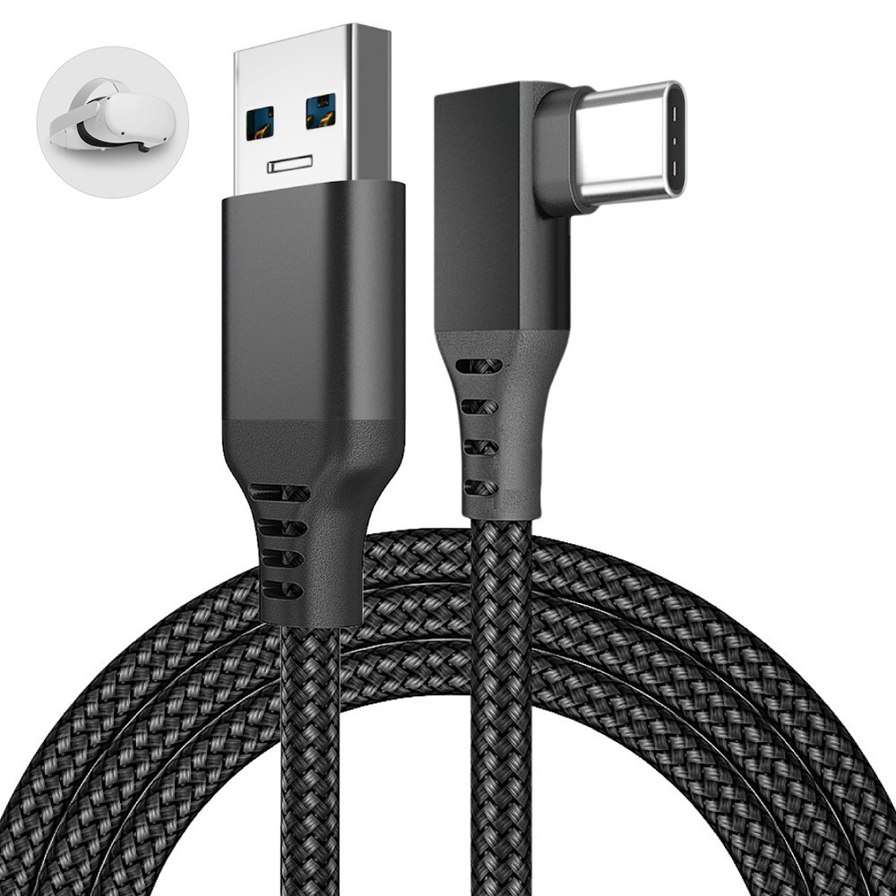 Cáp Sạc Dài 5m Cho Kính Thực Tế Ảo Oculus Quest 2 Vr Usb 3.1 Sang USB C