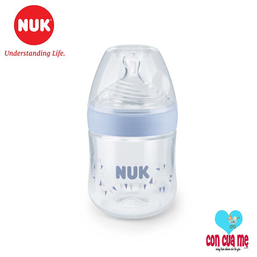 (Chính hãng - Có tem PP) Bình sữa NUK PP Nature Sense 150-260ml núm ti Silicone