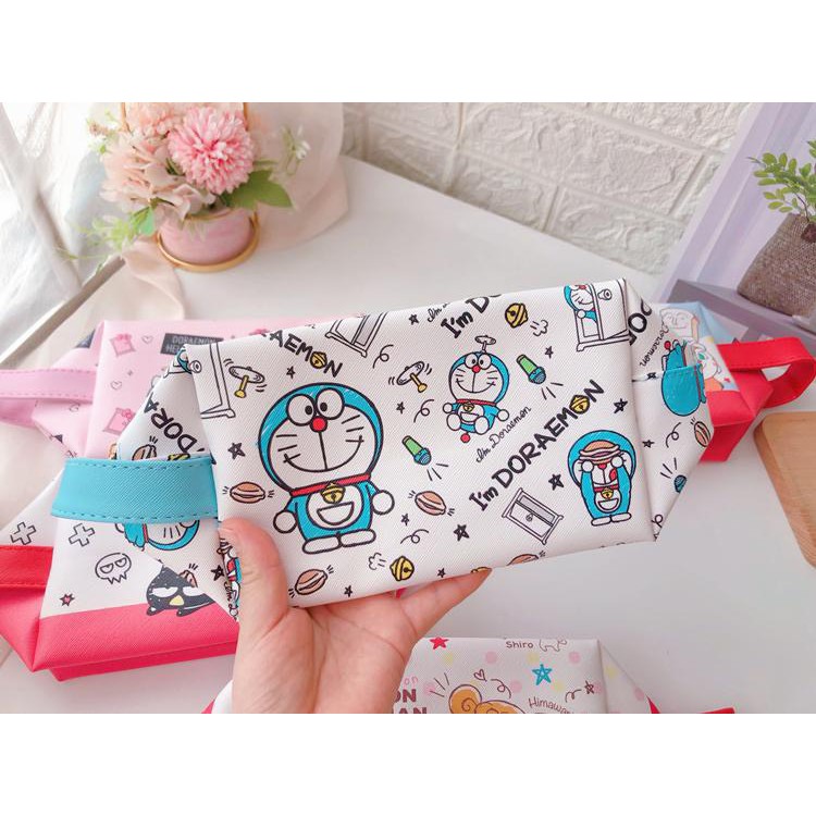 Túi đựng mỹ phẩm Hello Kitty - Doremon Doraemon