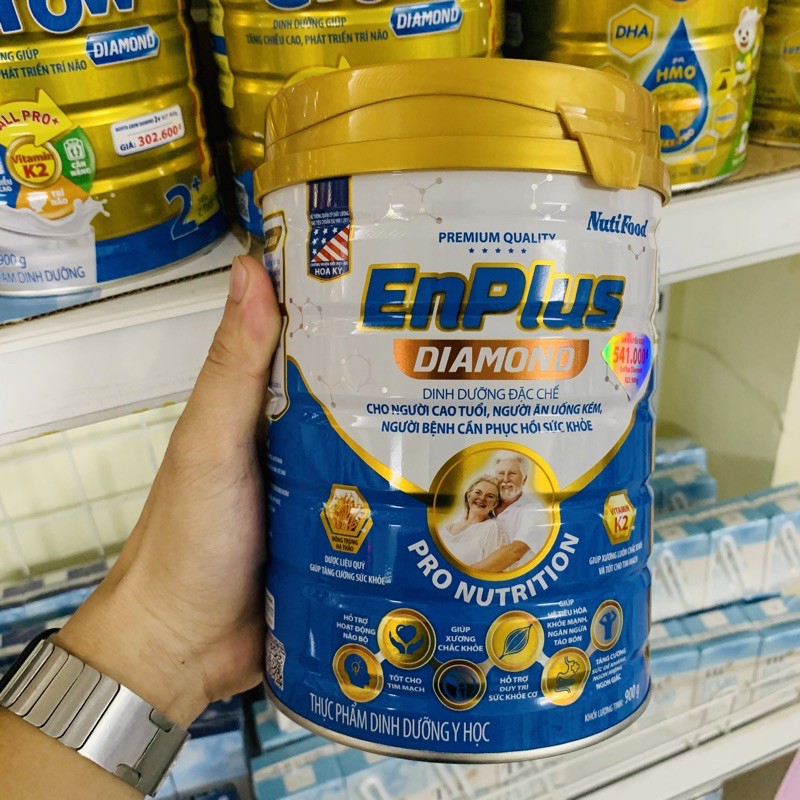 Sữa EnPlus Diamond 900G Đặc Chế Cho Người Cao Tuổi