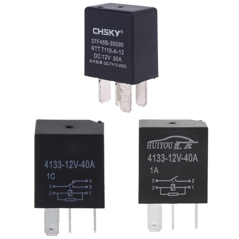 Rơ Le Tự Động 12v 40a 4 Pin Cho Xe Hơi