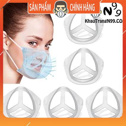 Khung miệng đeo khẩu trang giúp thông thoáng dễ thở, không dính son - Giá đỡ 3D cho khẩu trang y tế, khẩu trang vải