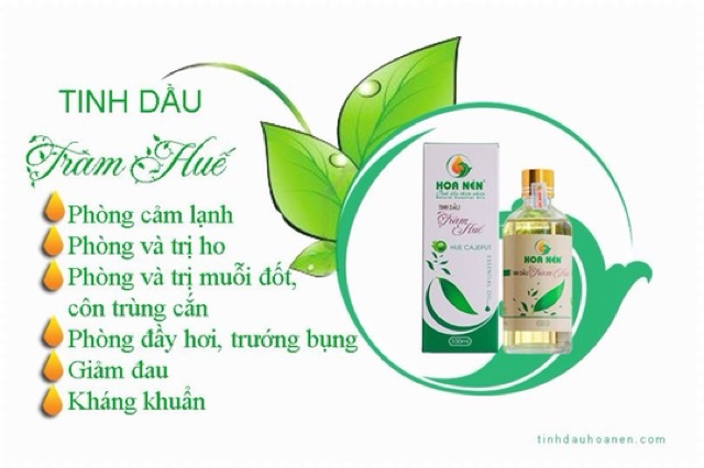 10 ml Tinh dầu tràm Huế nguyên chất Hoa Nén