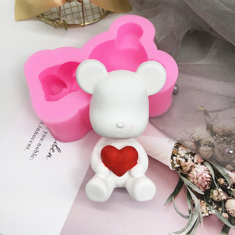 Khuôn silicone Làm Bánh Hình Gấu Đáng Yêu