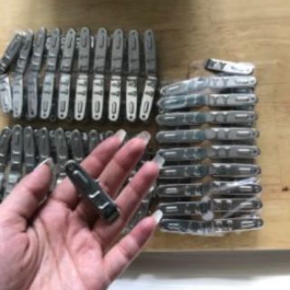 Vỉ 20 kẹp quần áo inox 100%
