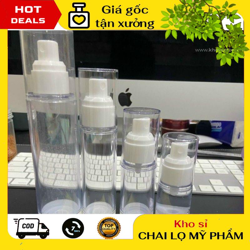 Chai Xịt Phun Sương ❤ Chai nhựa hút chân không xịt phun sương 5ml/10ml/15ml/30ml/50ml chiết mỹ phẩm , phụ kiện du lịch